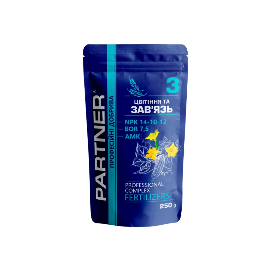Добриво PARTNER COMPLETE 3 Цвітіння та зав’язь 250 г